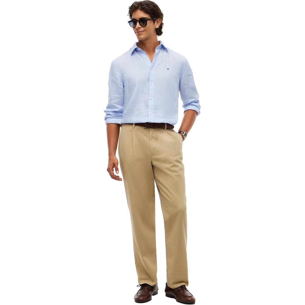 CAMISA PARA HOMBRE TOMMY HILFIGER REGULAR FIT MANGA LARGA AZUL DULCE - 3