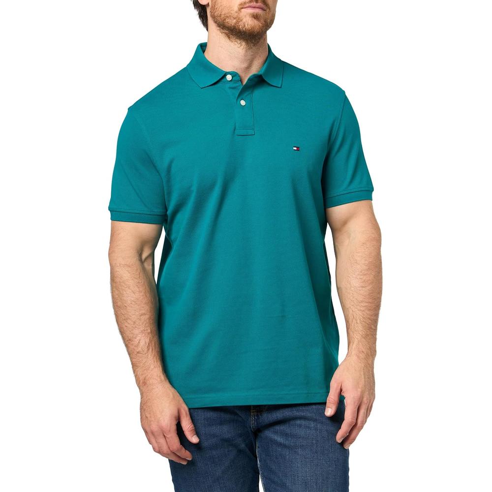 POLO PARA HOMBRE TOMMY HILFIGER 1985 REGULAR FIT MANGA CORTA AZUL OCÉANO - 3