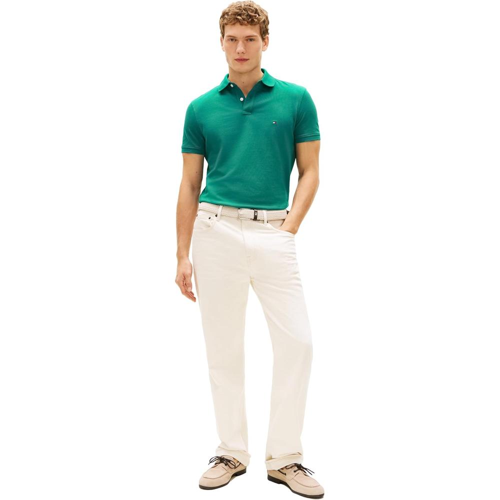 POLO PARA HOMBRE TOMMY HILFIGER 1985 REGULAR FIT MANGA CORTA AZUL OCÉANO - 4
