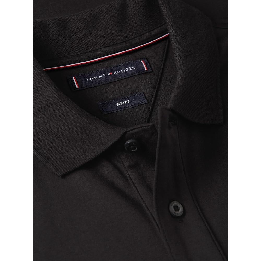 POLO PARA HOMBRE TOMMY HILFIGER LIQUID COTTON SLIM FIT MANGA CORTA NEGRO - 5