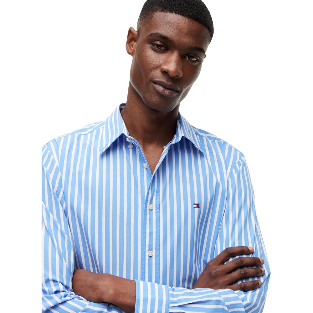 CAMISA PARA HOMBRE TOMMY HILFIGER REGULAR FIT MANGA LARGA AZUL SPELL - 2
