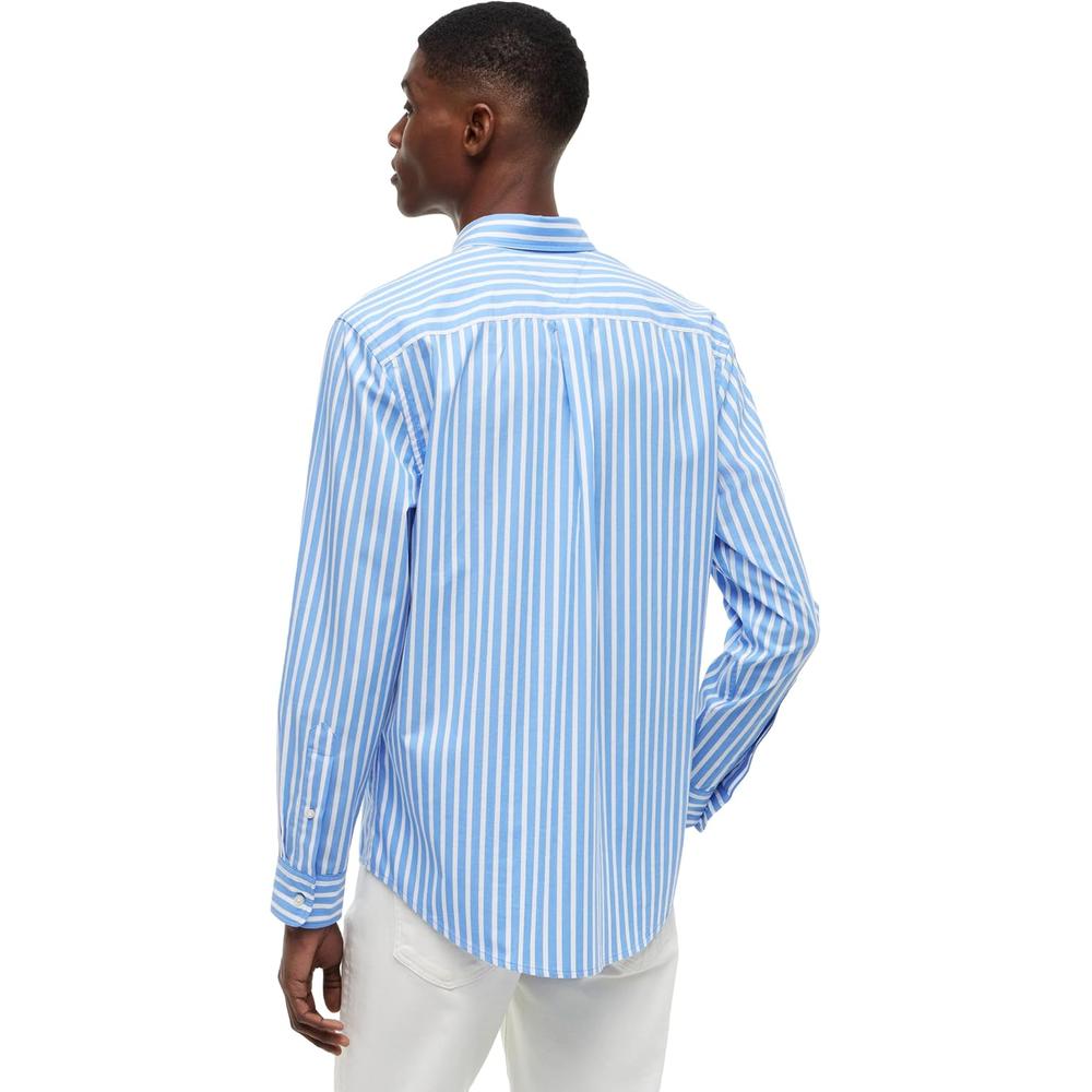 CAMISA PARA HOMBRE TOMMY HILFIGER REGULAR FIT MANGA LARGA AZUL SPELL - 4