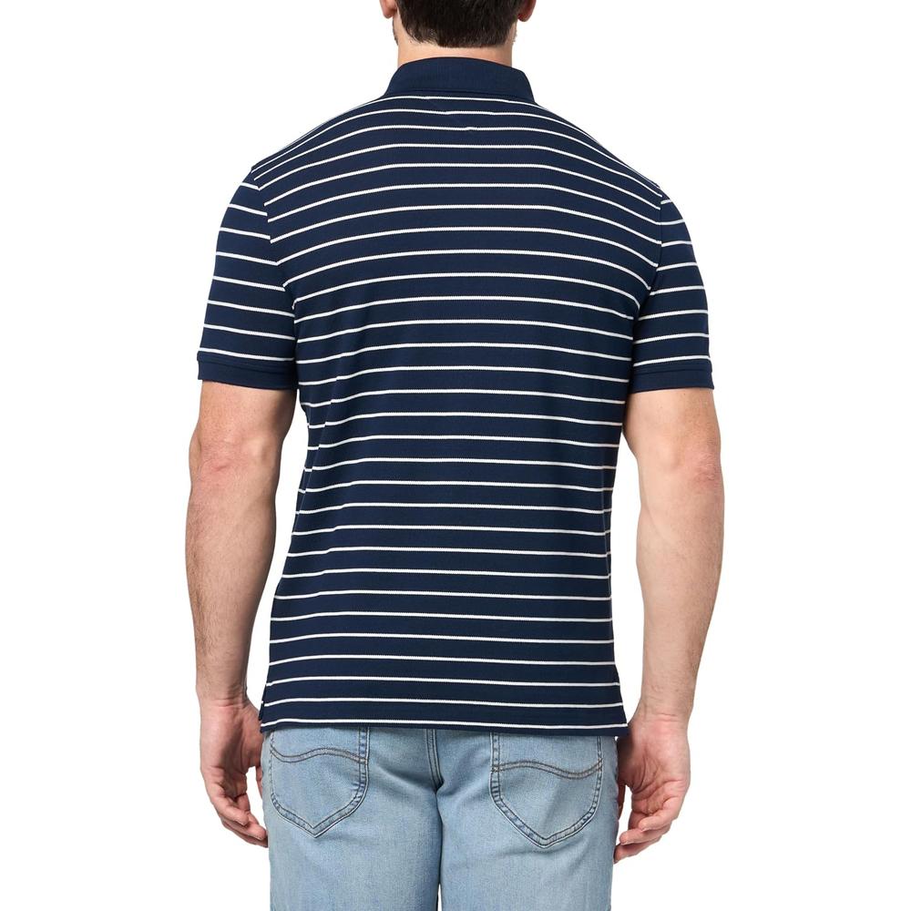 POLO PARA HOMBRE TOMMY HILFIGER 1985 SLIM FIT MANGA CORTA AZUL MARINO CARBÓN MARFIL - 3
