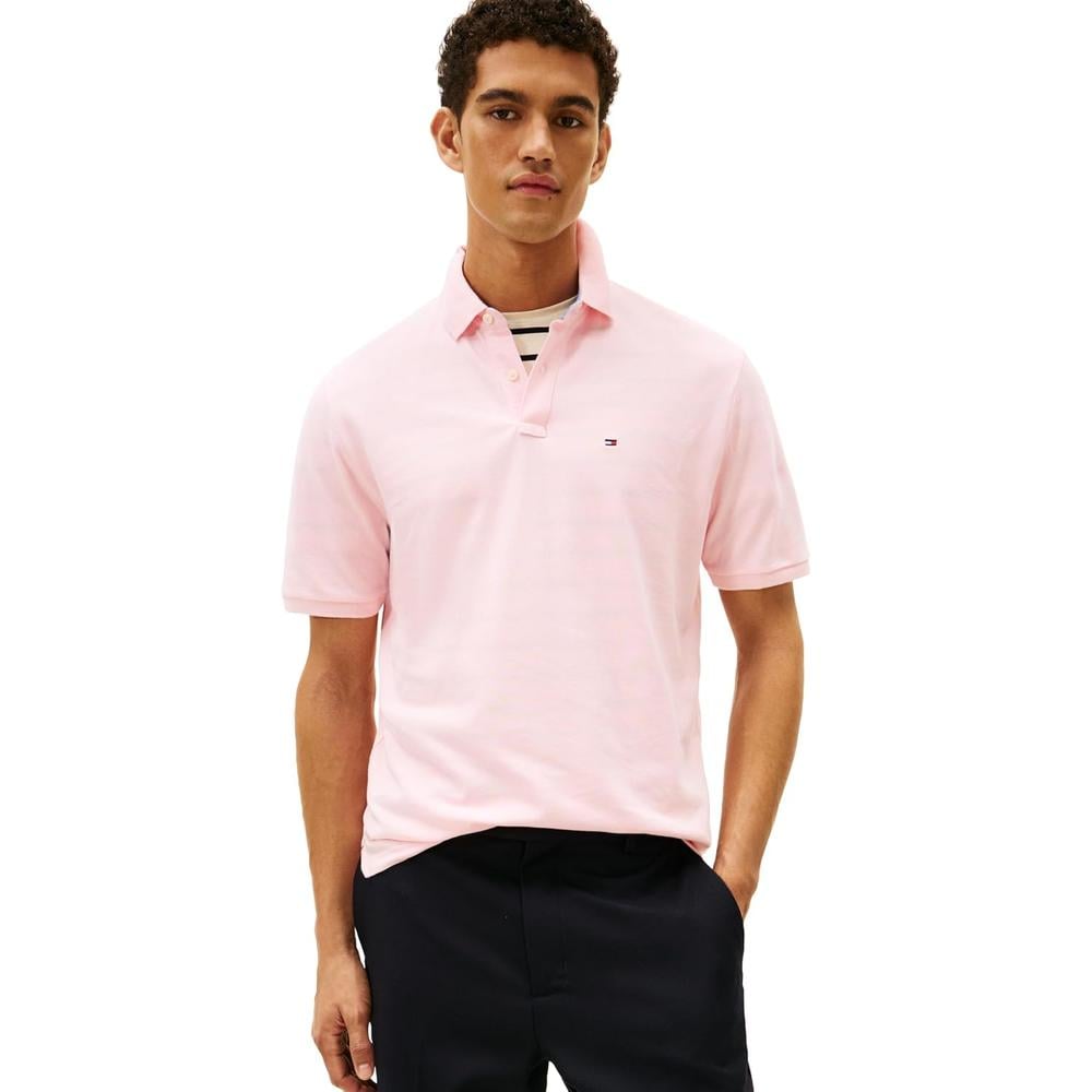 POLO PARA HOMBRE TOMMY HILFIGER CLASSIC FIT MANGA CORTA ROSA - 1