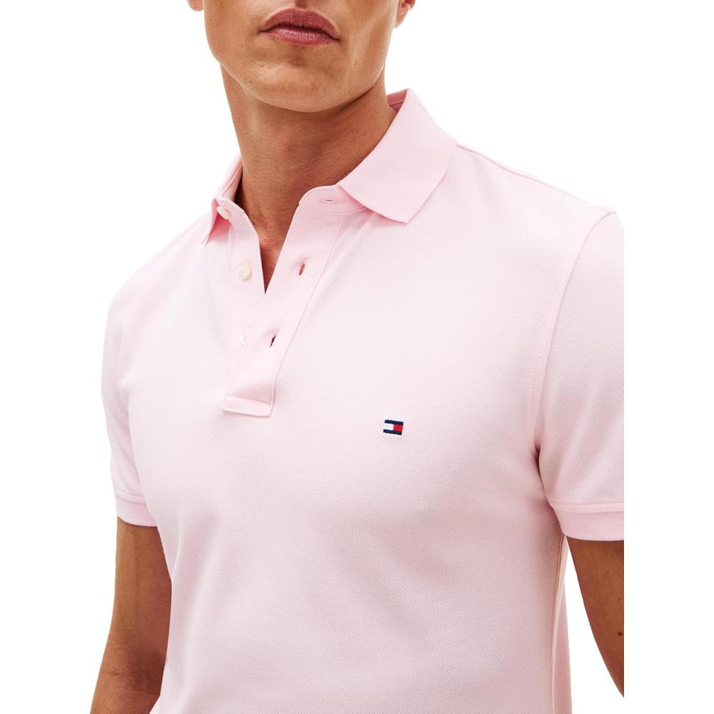 POLO PARA HOMBRE TOMMY HILFIGER 1985 SLIM FIT MANGA CORTA ROSA LILA - 2