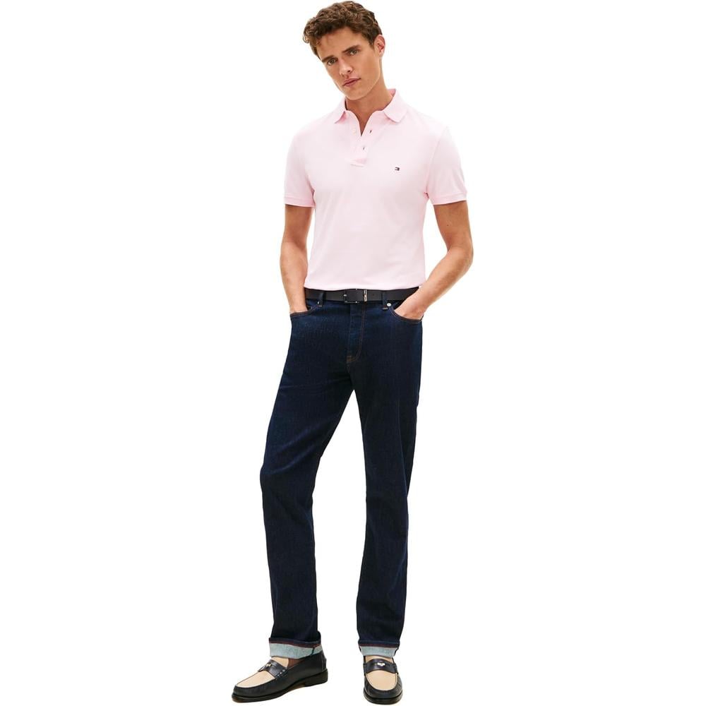 POLO PARA HOMBRE TOMMY HILFIGER 1985 SLIM FIT MANGA CORTA ROSA LILA - 3
