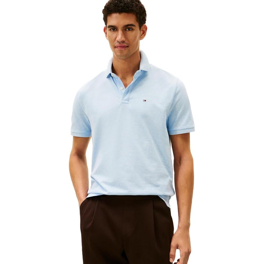 POLO PARA HOMBRE TOMMY HILFIGER CLASSIC FIT MANGA CORTA AZUL JASPEADO - 1