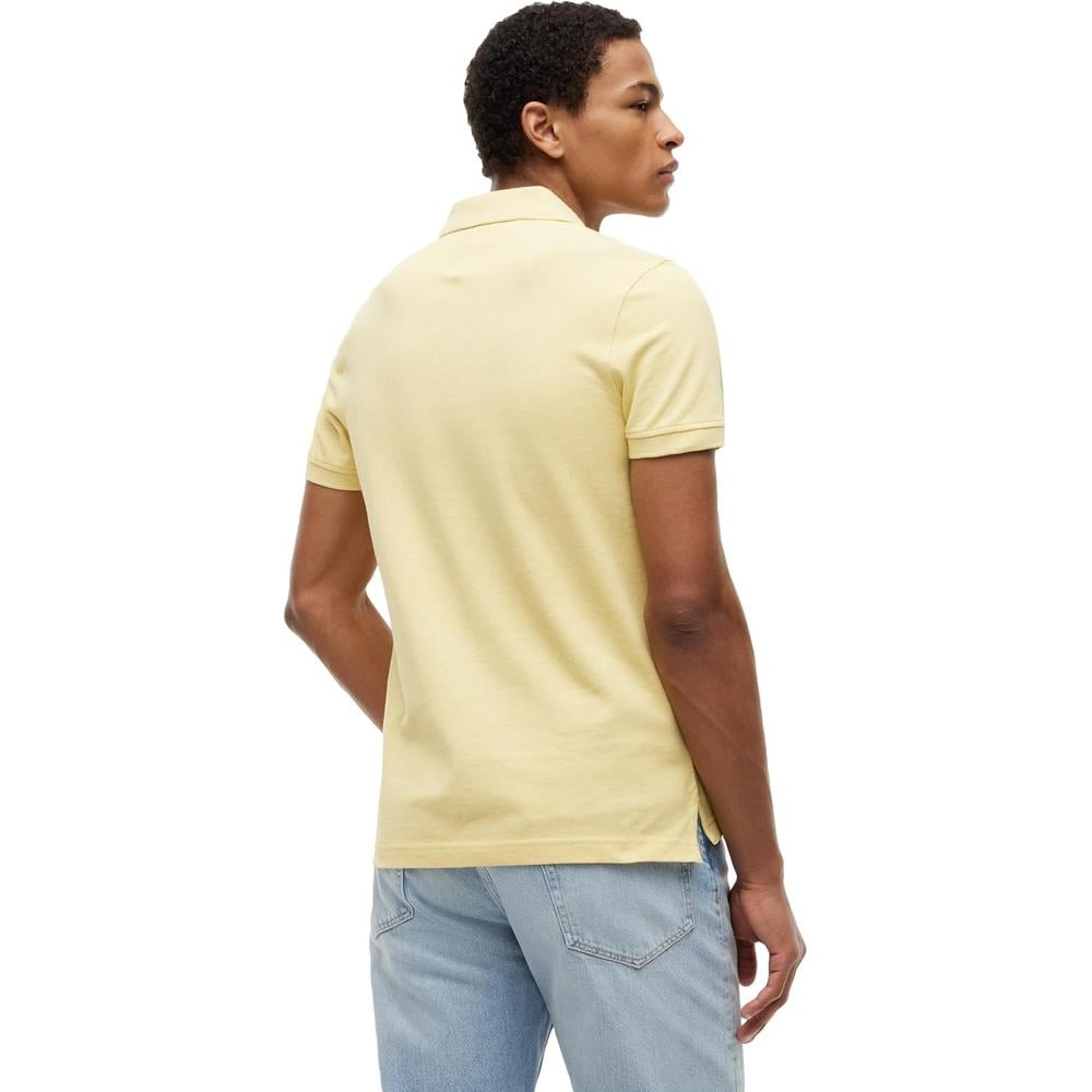 POLO PARA HOMBRE TOMMY HILFIGER 1985 SLIM FIT MANGA CORTA AMARILLO JASPEADO - 5