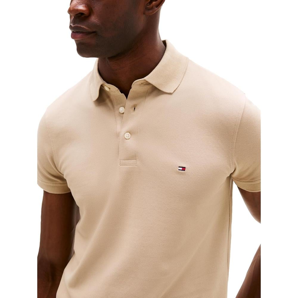 POLO PARA HOMBRE TOMMY HILFIGER 1985 SLIM FIT MANGA CORTA MARRÓN SÁNDALO - 2