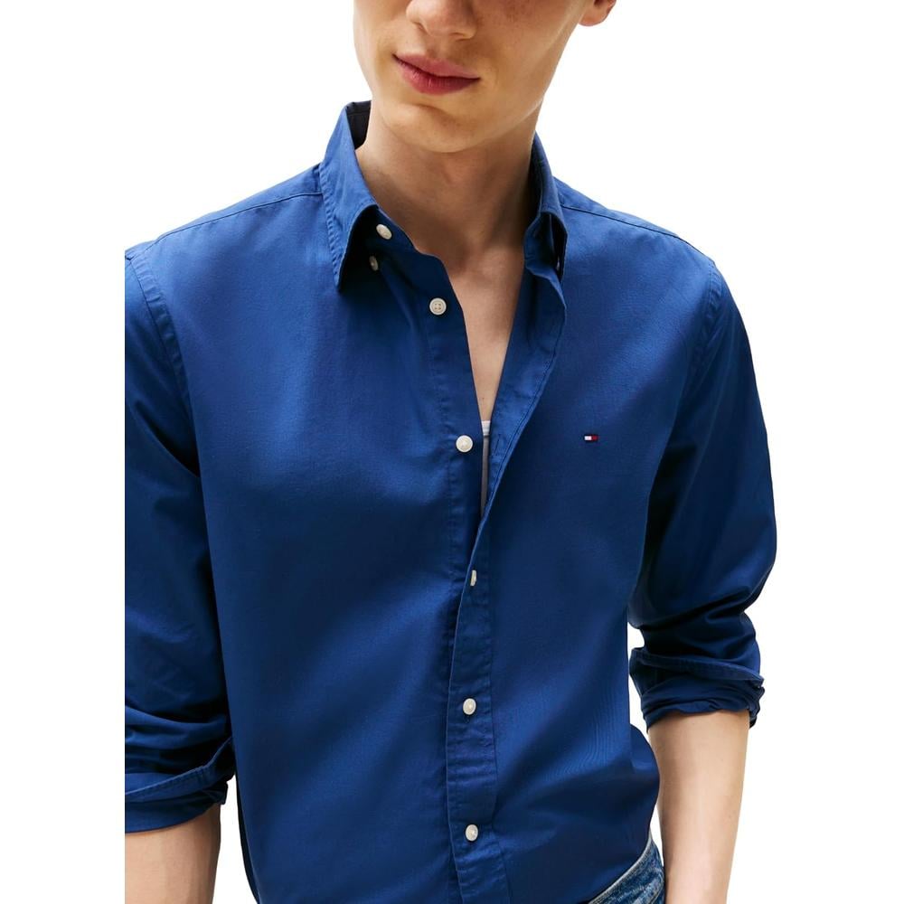 CAMISA PARA HOMBRE TOMMY HILFIGER REGULAR FIT MANGA LARGA AZUL EGEO - 2