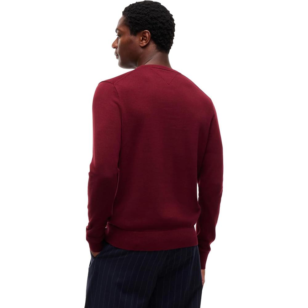 POLERA PARA HOMBRE TOMMY HILFIGER ESSENTIAL REGULAR FIT VINO - 4
