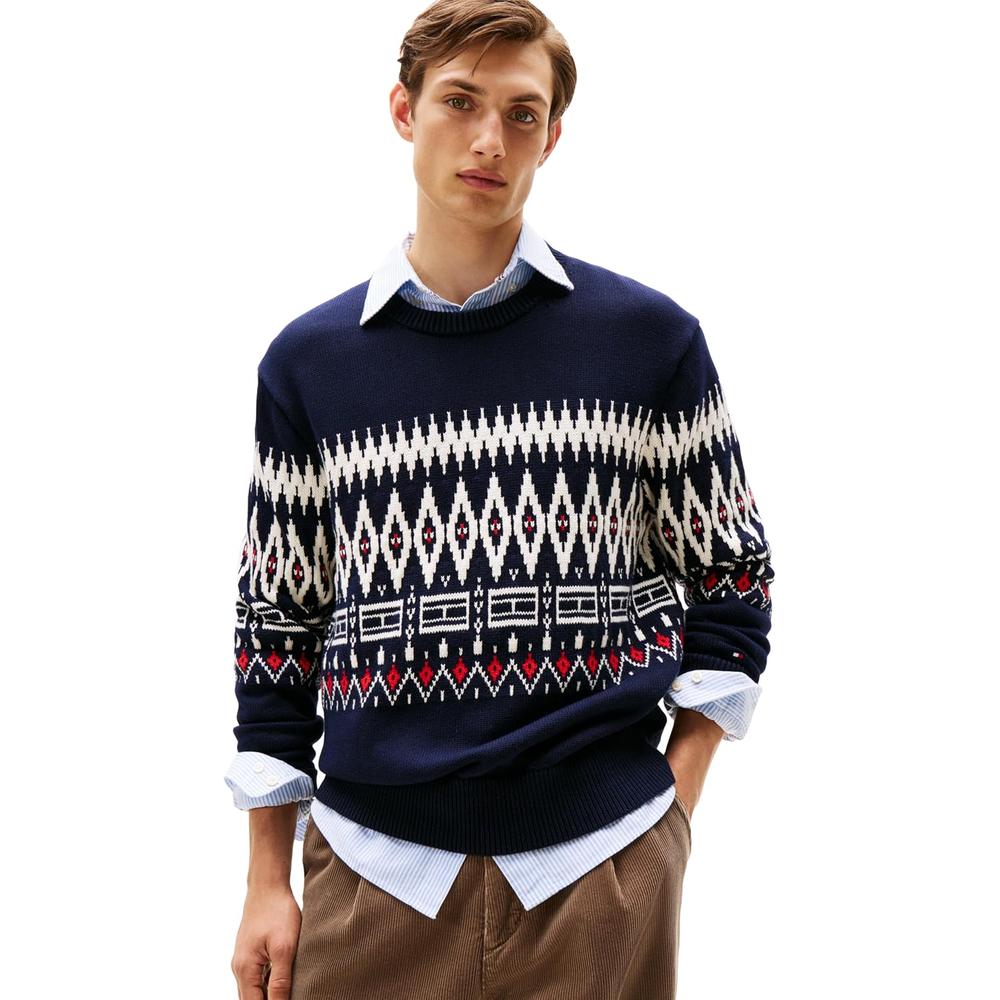 POLERA PARA HOMBRE TOMMY HILFIGER FAIRISLE REGULAR FIT - 1