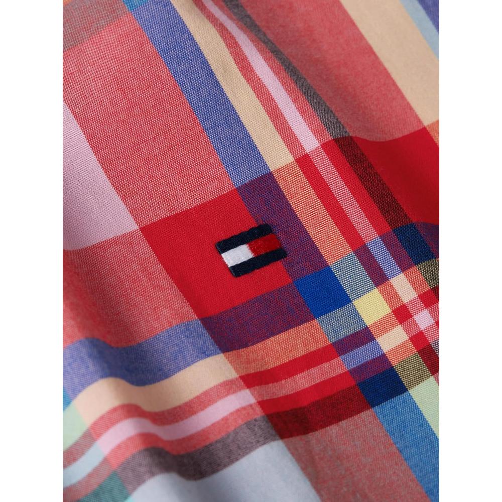 CAMISA PARA HOMBRE TOMMY HILFIGER REGULAR FIT MANGA CORTA AZUL ÁRTICO - 5