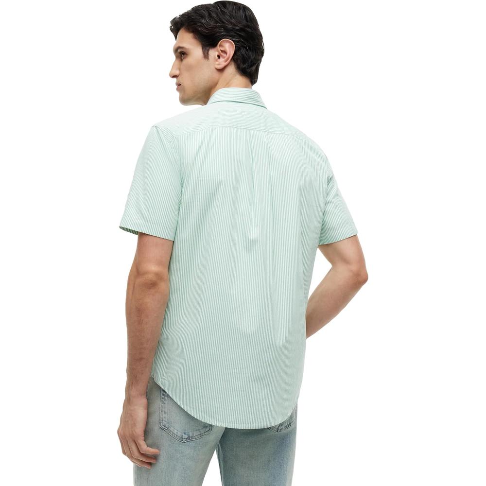 CAMISA PARA HOMBRE TOMMY HILFIGER REGULAR FIT MANGA CORTA VERDE CÉSPED - 4