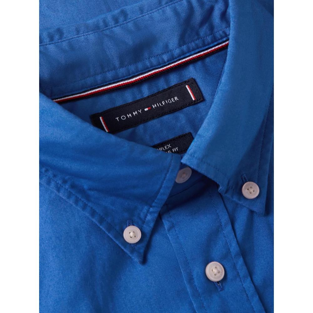 CAMISA PARA HOMBRE TOMMY HILFIGER REGULAR FIT MANGA CORTA AZUL ORBITA - 5