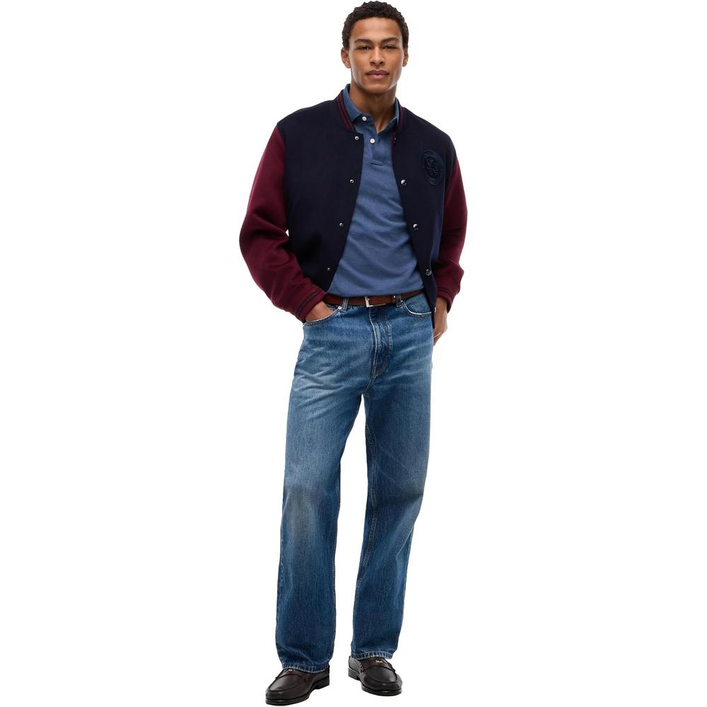 POLO PARA HOMBRE TOMMY HILFIGER CLASSIC FIT MANGA CORTA AZUL EGEO JASPEADO - 3