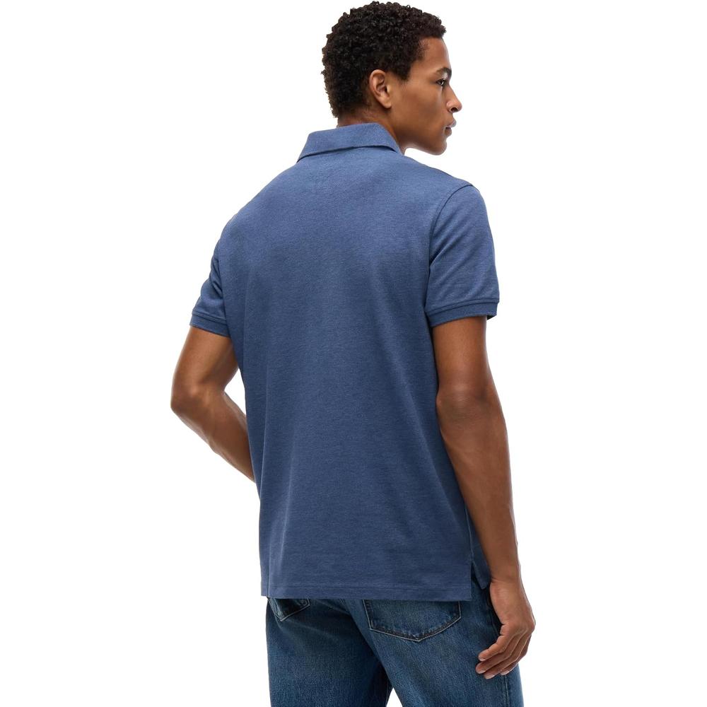 POLO PARA HOMBRE TOMMY HILFIGER CLASSIC FIT MANGA CORTA AZUL EGEO JASPEADO - 4