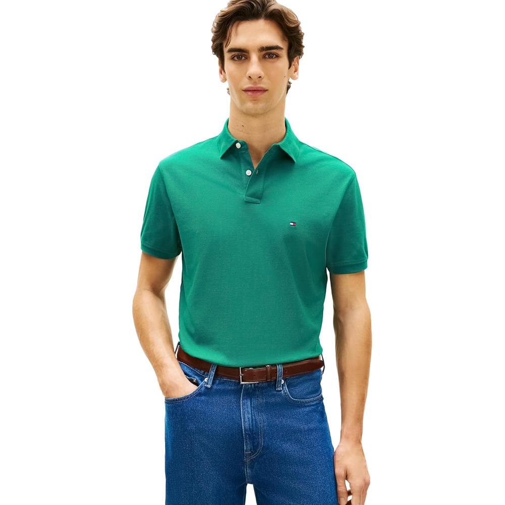 POLO PARA HOMBRE TOMMY HILFIGER CLASSIC FIT MANGA CORTA AZUL OCÉANO PROFUNDO - 1