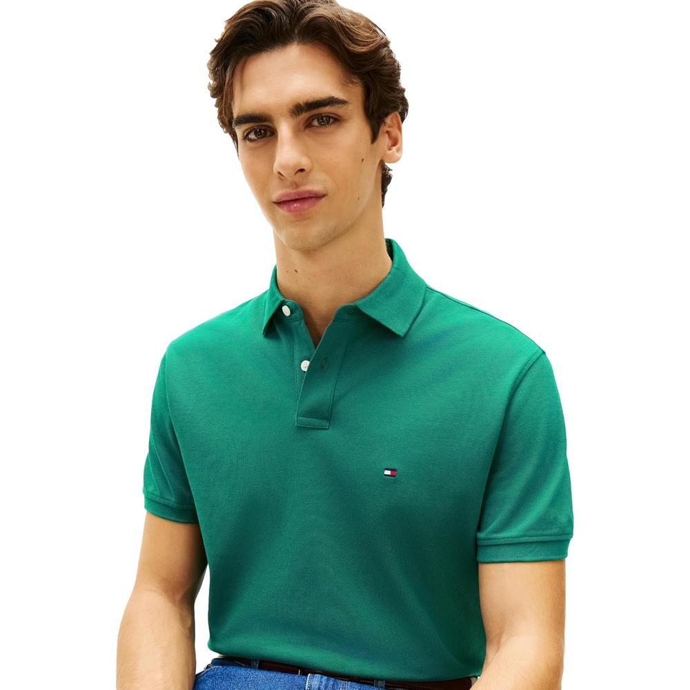 POLO PARA HOMBRE TOMMY HILFIGER CLASSIC FIT MANGA CORTA AZUL OCÉANO PROFUNDO - 2