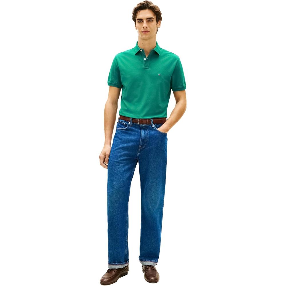 POLO PARA HOMBRE TOMMY HILFIGER CLASSIC FIT MANGA CORTA AZUL OCÉANO PROFUNDO - 4