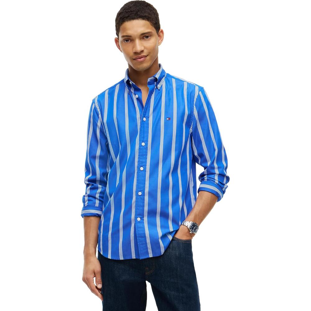 CAMISA PARA HOMBRE TOMMY HILFIGER REGULAR FIT MANGA LARGA MULTICOLOR - 1