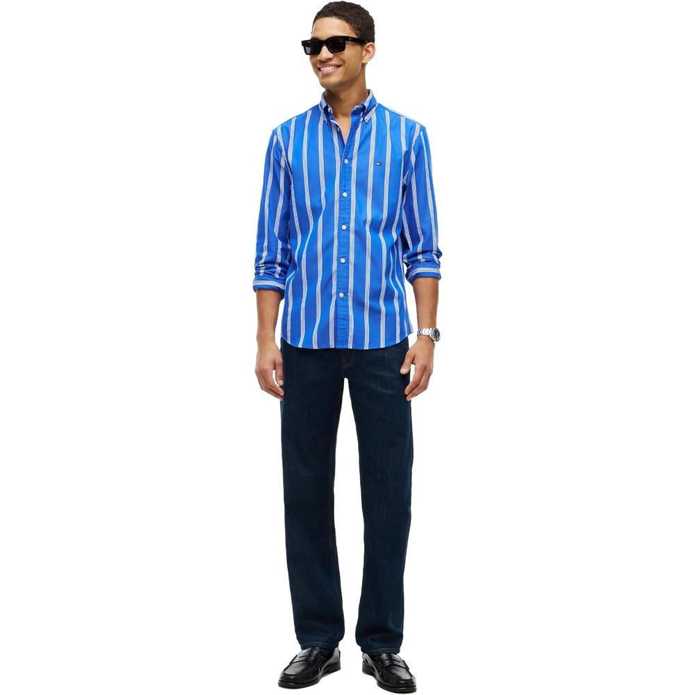 CAMISA PARA HOMBRE TOMMY HILFIGER REGULAR FIT MANGA LARGA MULTICOLOR - 3