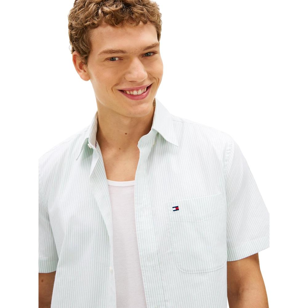 CAMISA PARA HOMBRE TOMMY HILFIGER REGULAR FIT MANGA CORTA MULTICOLOR - 3