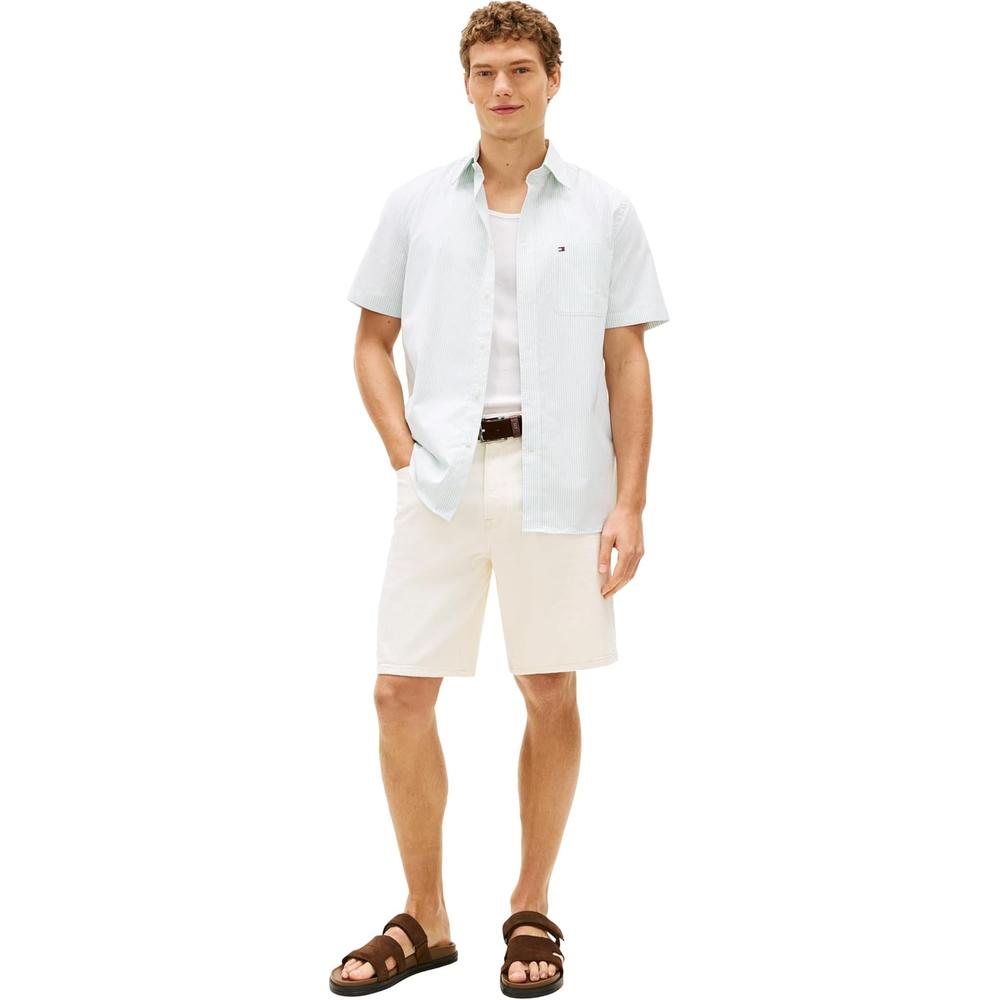 CAMISA PARA HOMBRE TOMMY HILFIGER REGULAR FIT MANGA CORTA MULTICOLOR - 4