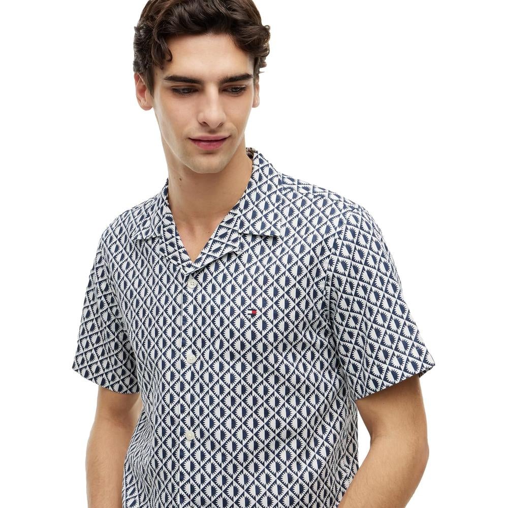 CAMISA PARA HOMBRE TOMMY HILFIGER MANGA CORTA LINO REGULAR FIT MULTICOLOR - 2
