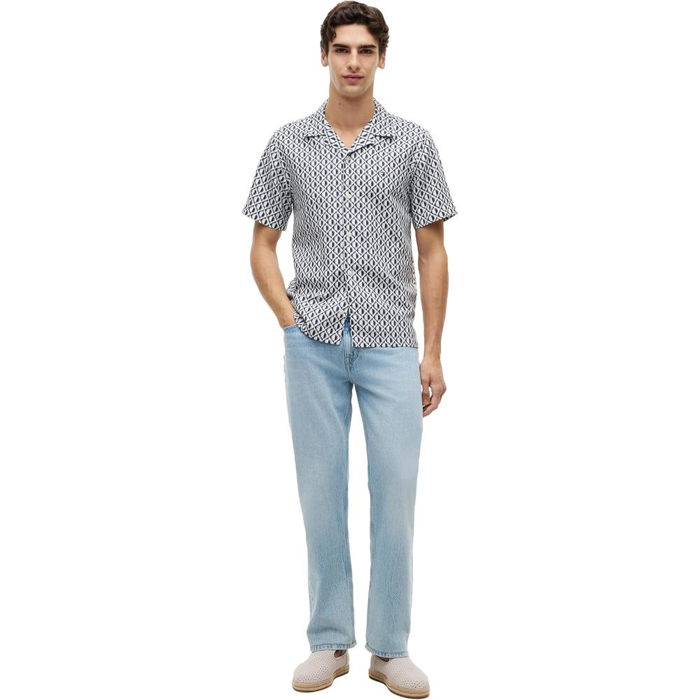 CAMISA PARA HOMBRE TOMMY HILFIGER MANGA CORTA LINO REGULAR FIT MULTICOLOR - 3