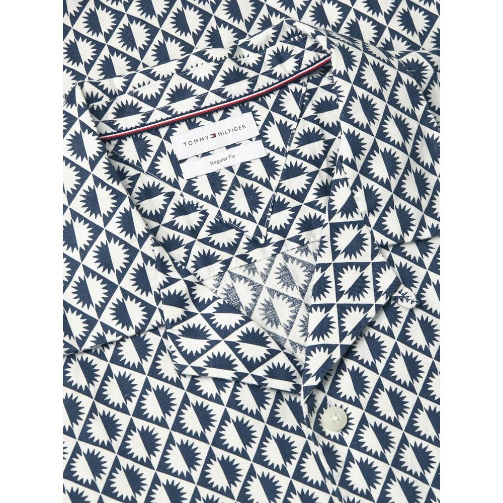 CAMISA PARA HOMBRE TOMMY HILFIGER MANGA CORTA LINO REGULAR FIT MULTICOLOR - 5