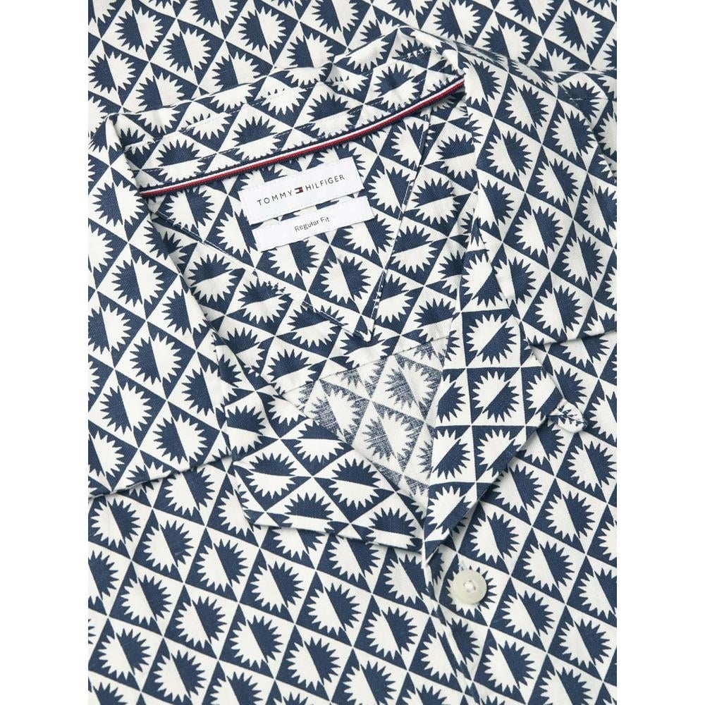 CAMISA PARA HOMBRE TOMMY HILFIGER MANGA CORTA LINO REGULAR FIT MULTICOLOR - 5