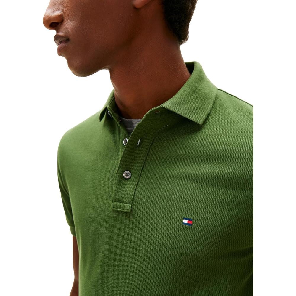 POLO PARA HOMBRE TOMMY HILFIGER 1985 SLIM FIT MANGA CORTA VERDE PINO - 2
