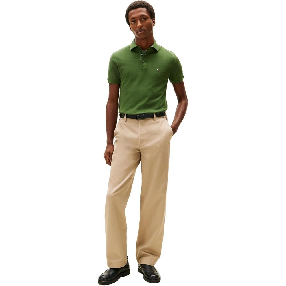 POLO PARA HOMBRE TOMMY HILFIGER 1985 SLIM FIT MANGA CORTA VERDE PINO - 3