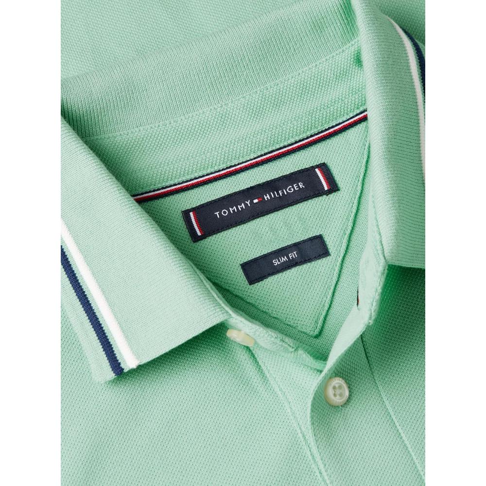 POLO PARA HOMBRE TOMMY HILFIGER SLIM FIT MANGA CORTA MENTA - 6