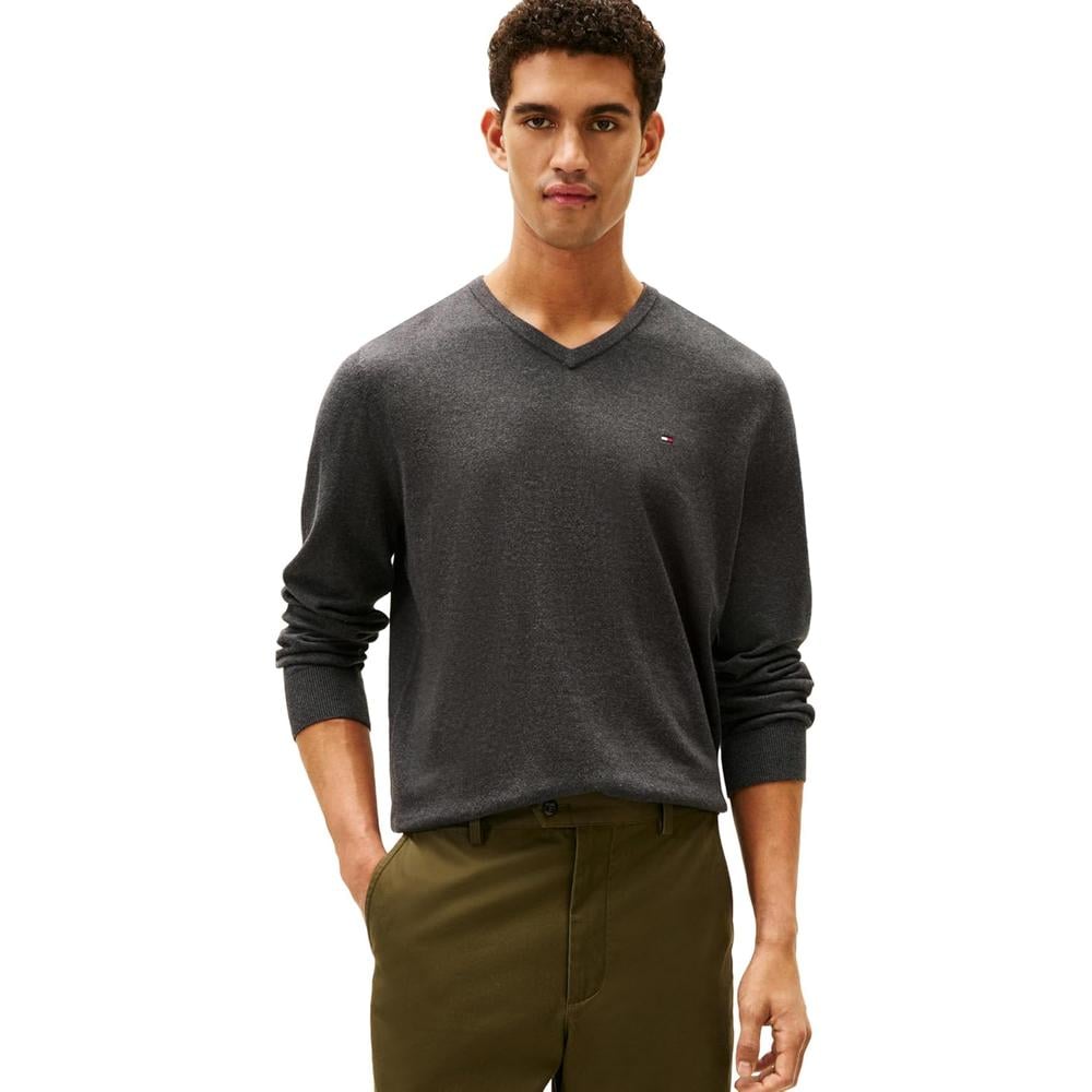 POLERA PARA HOMBRE TOMMY HILFIGER ESSENTIAL MANGA LARGA CUELLO V - 1