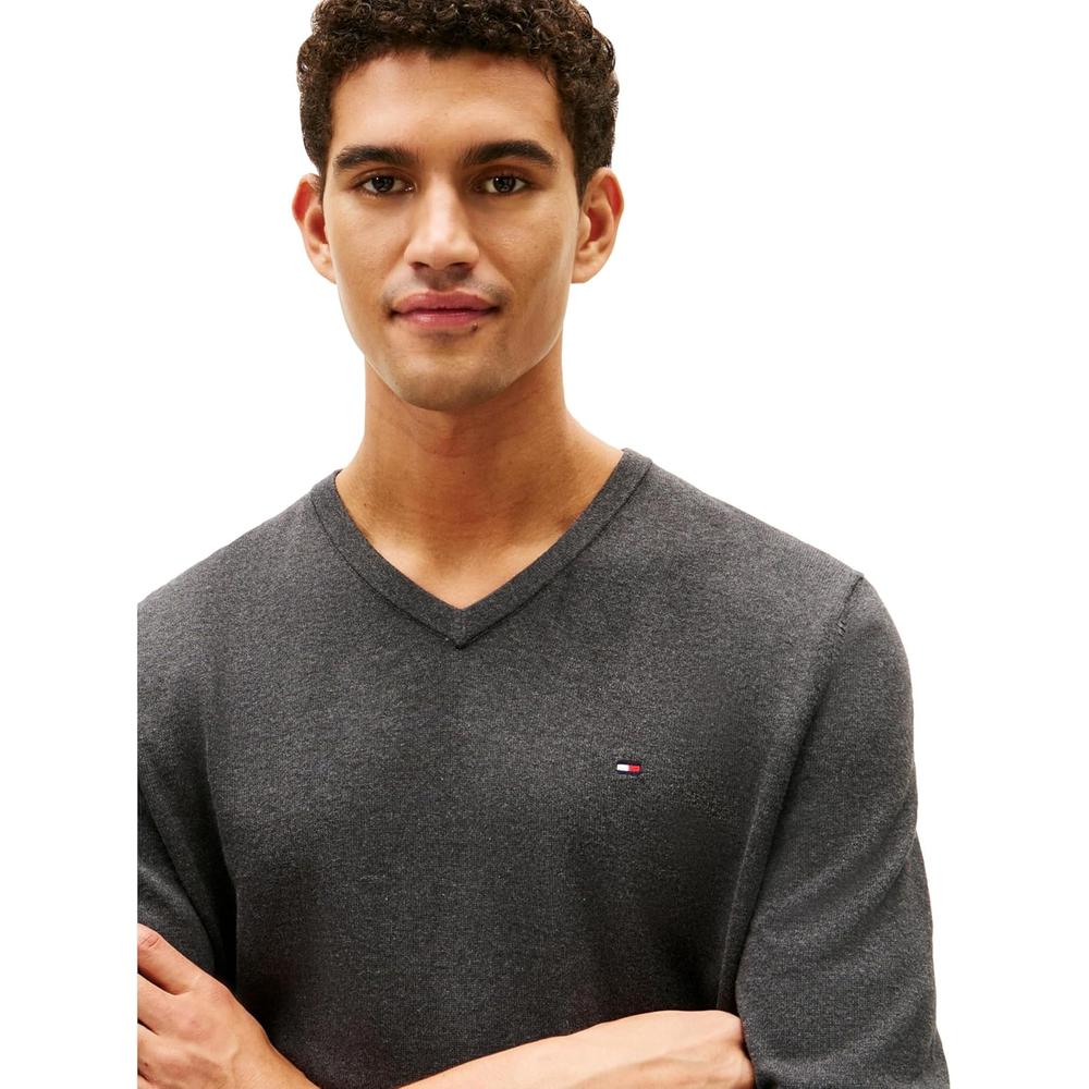 POLERA PARA HOMBRE TOMMY HILFIGER ESSENTIAL MANGA LARGA CUELLO V - 2