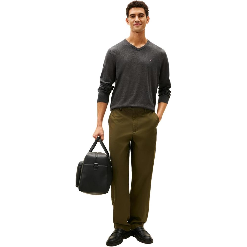POLERA PARA HOMBRE TOMMY HILFIGER ESSENTIAL MANGA LARGA CUELLO V - 3