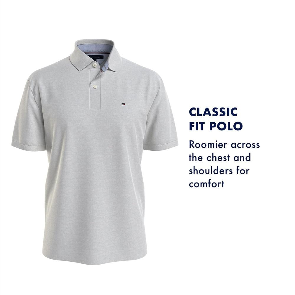 POLO PARA HOMBRE TOMMY HILFIGER CLASSIC FIT MANGA CORTA VERDE MANZANA JASPEADO - 4