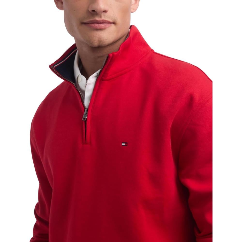 POLERA PARA HOMBRE TOMMY HILFIGER 1/4 ZIP ROJO CLÁSICO - 2
