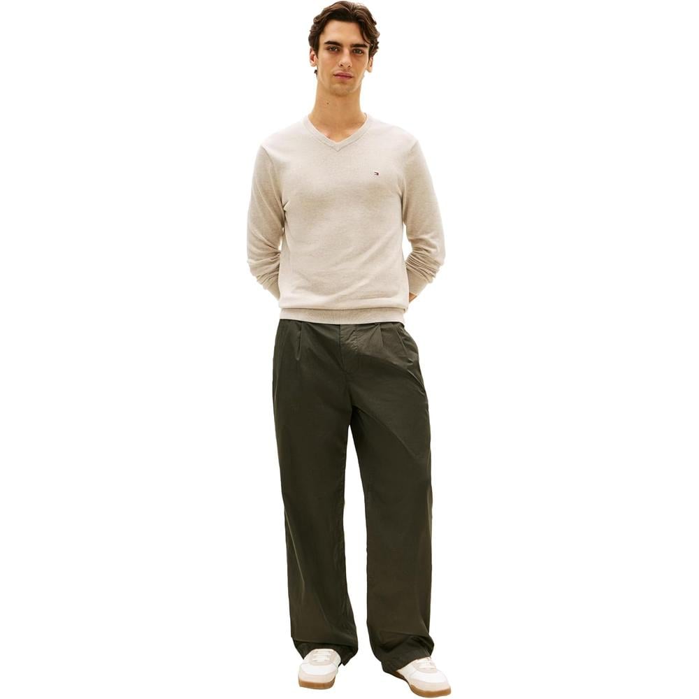POLERA PARA HOMBRE TOMMY HILFIGER ESSENTIAL REGULAR FIT MARRÓN JASPEADO - 3