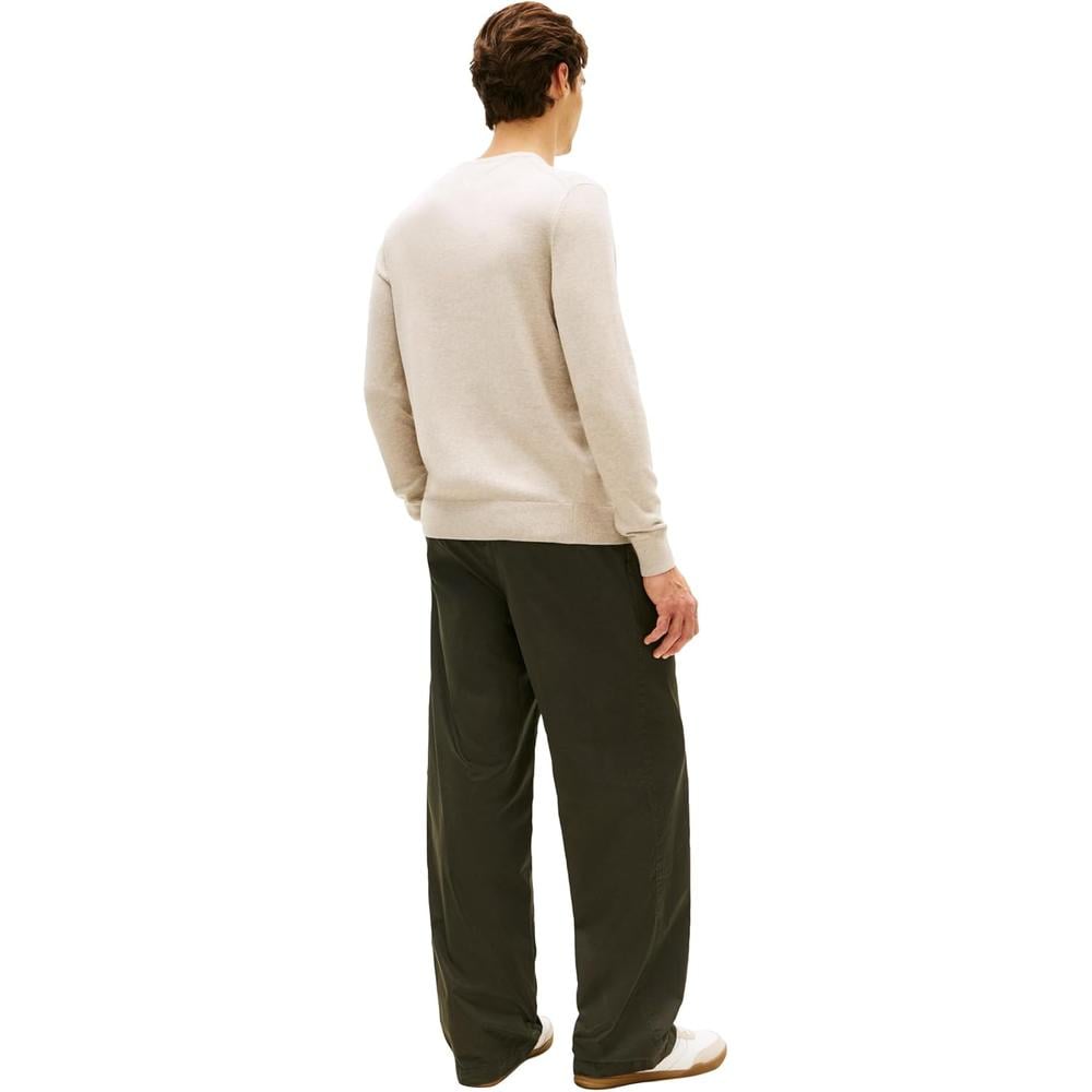 POLERA PARA HOMBRE TOMMY HILFIGER ESSENTIAL REGULAR FIT MARRÓN JASPEADO - 4