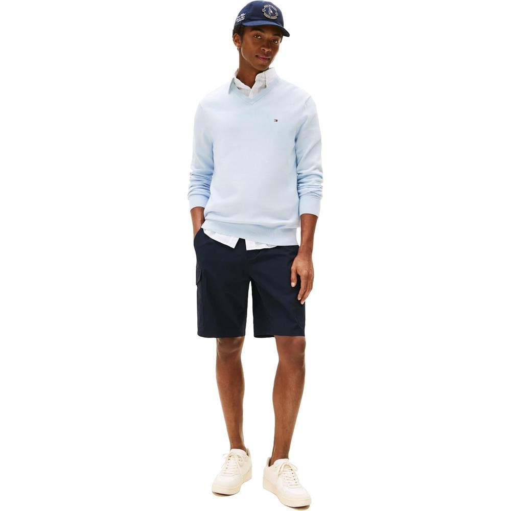 POLERA PARA HOMBRE TOMMY HILFIGER ESSENTIAL REGULAR FIT AZUL INTENSO - 3