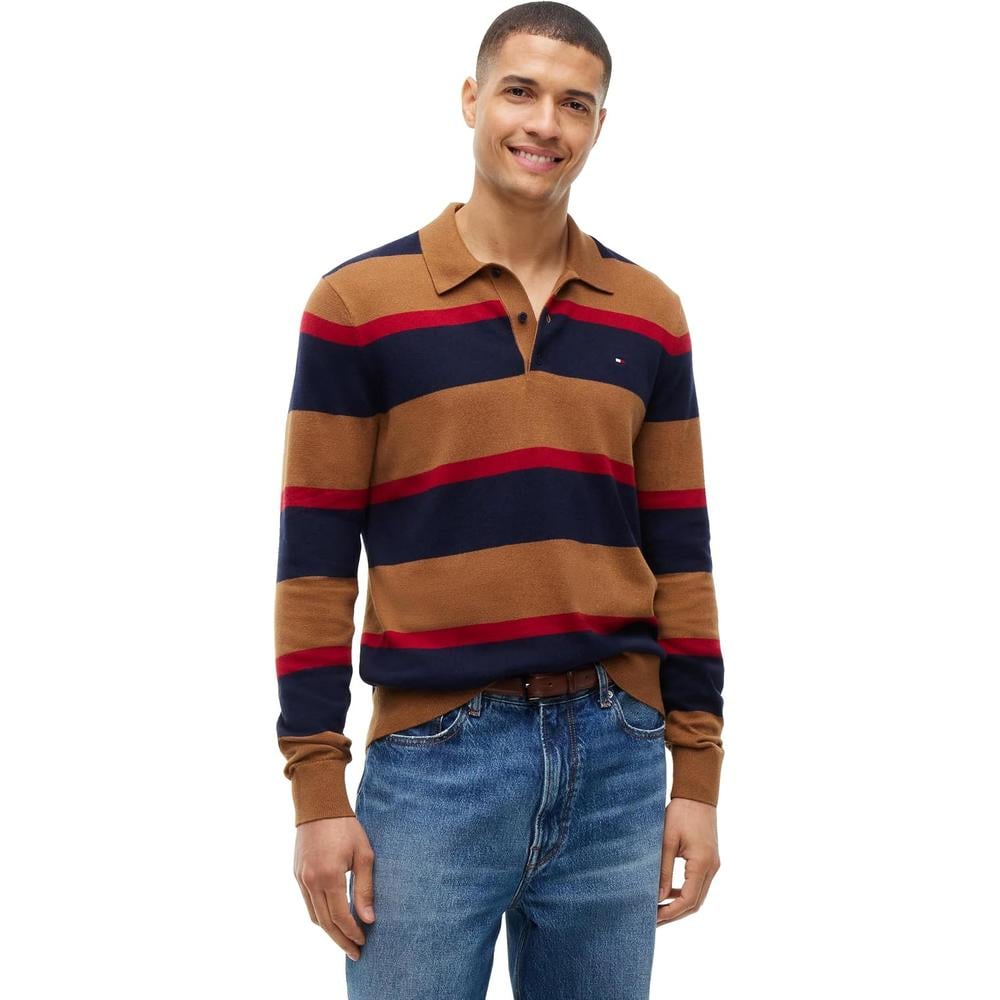 POLERA PARA HOMBRE TOMMY HILFIGER ESSENTIAL REGULAR FIT MULTICOLOR - 1