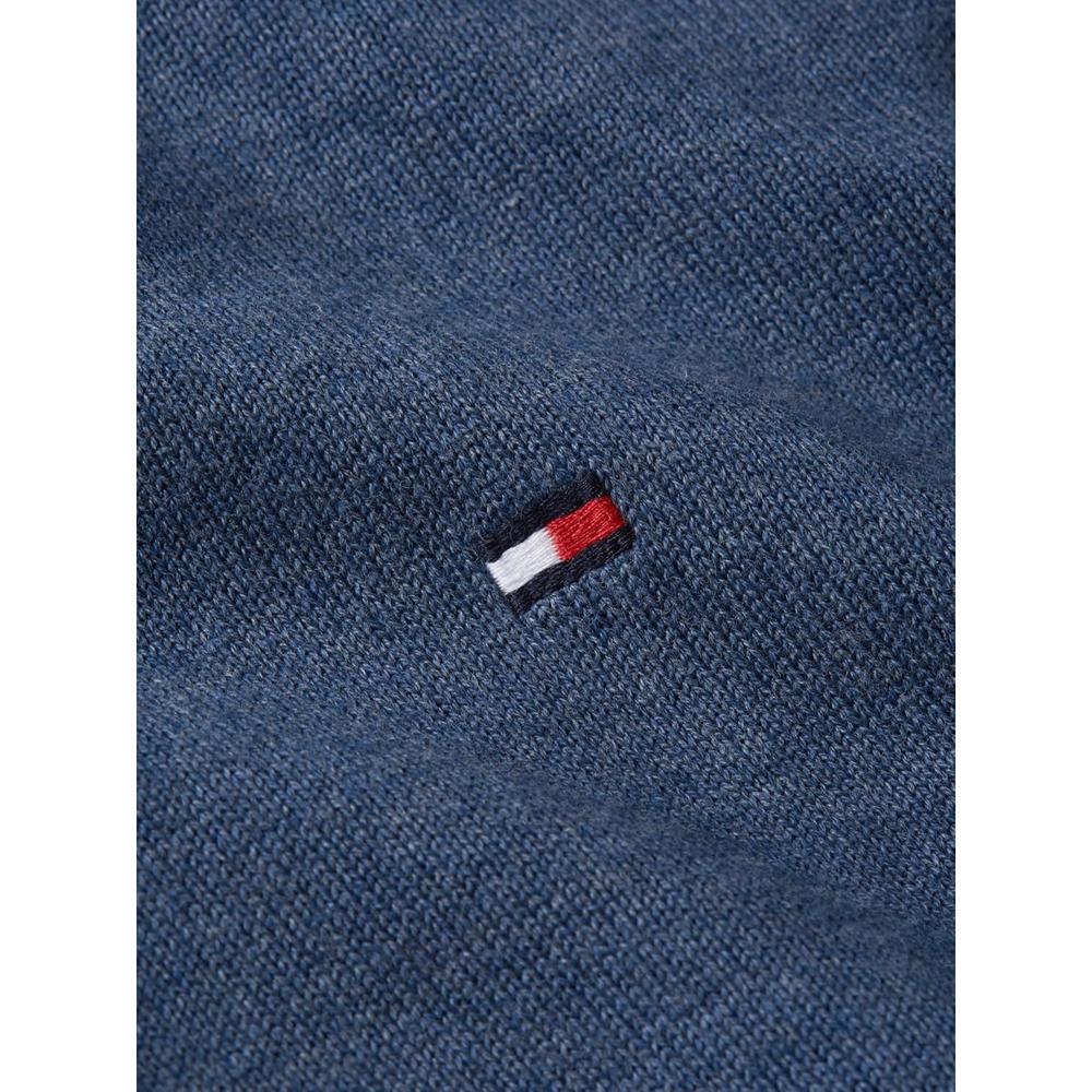 POLERA PARA HOMBRE TOMMY HILFIGER ESSENTIAL REGULAR FIT AZUL MARINO JASPEADO - 6