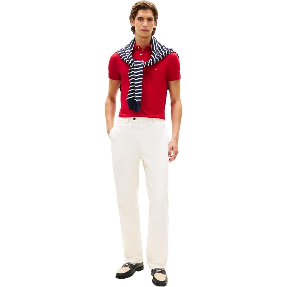 POLO PARA HOMBRE TOMMY HILFIGER 1985 SLIM FIT MANGA CORTA ROJO MEDIO - 3