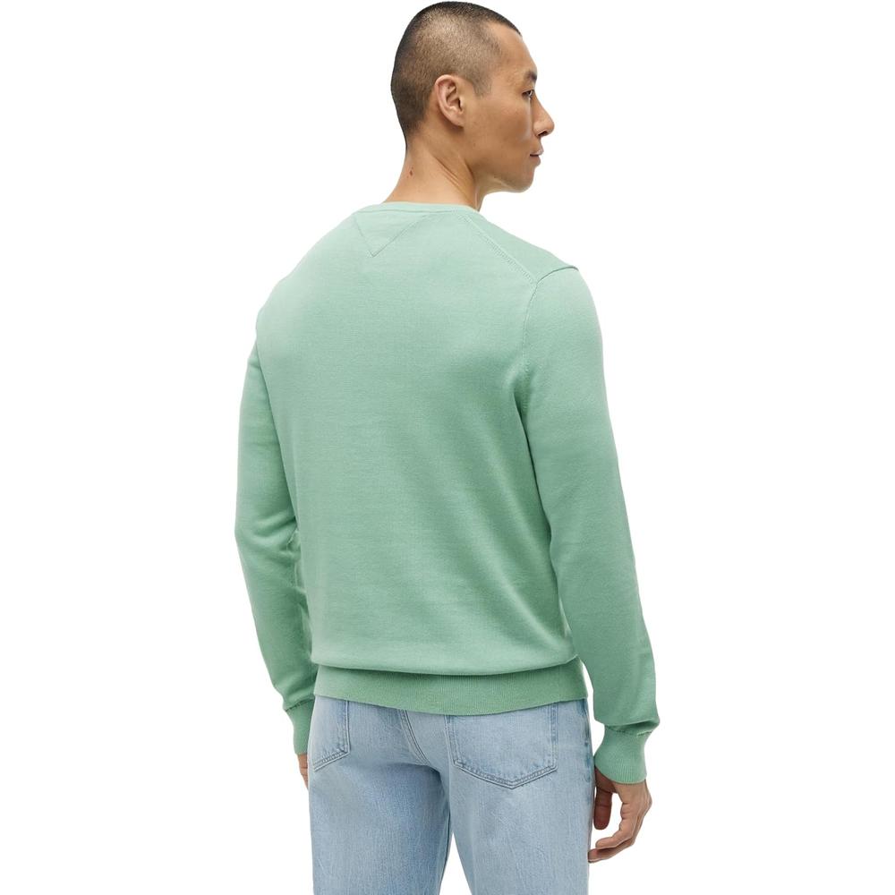 POLERA PARA HOMBRE TOMMY HILFIGER ESSENTIAL REGULAR FIT VERDE CÉSPED - 4