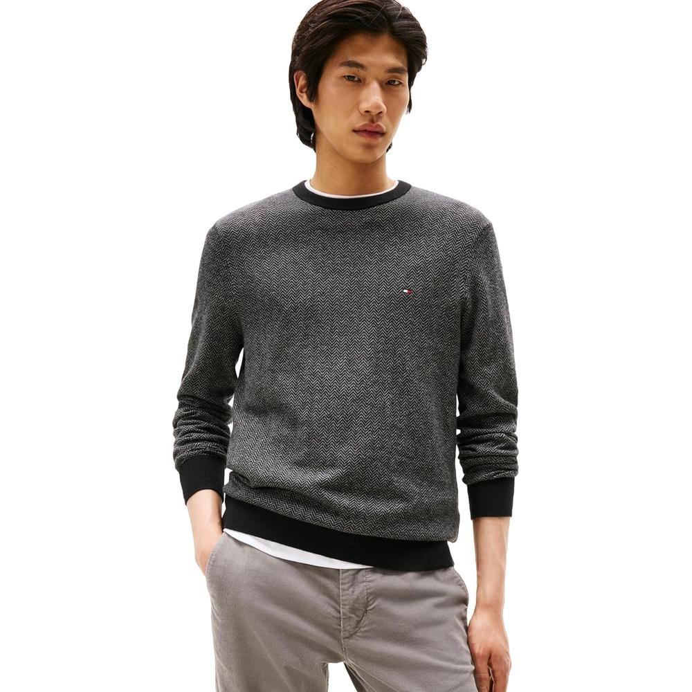 POLERA PARA HOMBRE TOMMY HILFIGER HERRINGBONE REGULAR FIT - 1