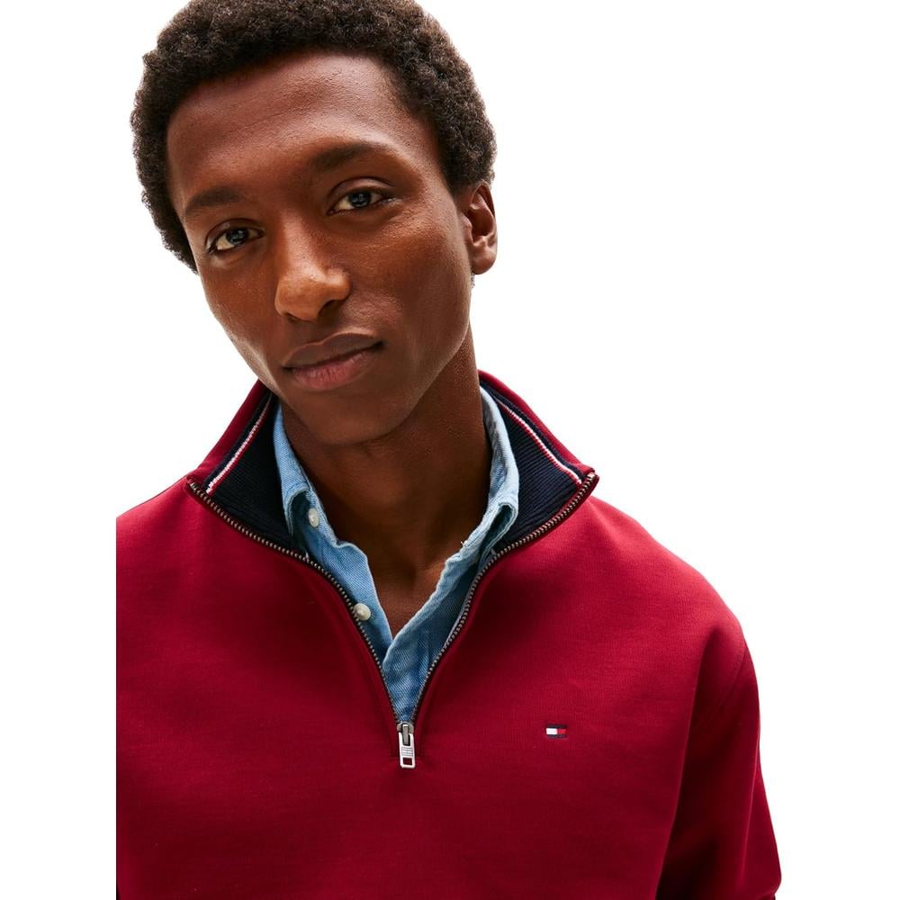 POLERA PARA HOMBRE TOMMY HILFIGER 1/4 ZIP ROJO - 2