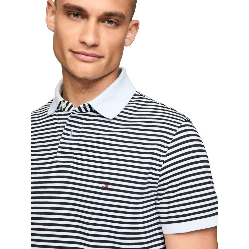 POLO PARA HOMBRE TOMMY HILFIGER 1985 SLIM FIT MANGA CORTA AZUL TURQUESA AZUL CIELO DESÉRTICO - 2